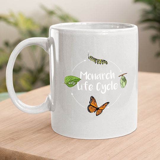 Monarch Life Cycle - Butterfly Caterpillar Gift Coffee Mug