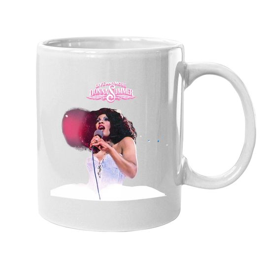 Donna Summer Coffee Mug, Donna Summer Live And More Graphic Coffee Mug, Vintage Coffee Mug