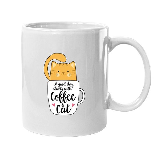 Orange Cat Coffee Mug Coffee Mug Cat Lover Gifts Coffee Mug