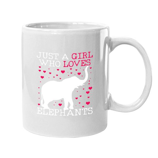 Elephants Elephant Just A Girl Who Loves Coffee Mug