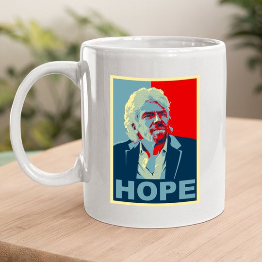 Richard Branson Hope Space Travel Entrepreneur Ceo Stock Coffee Mug