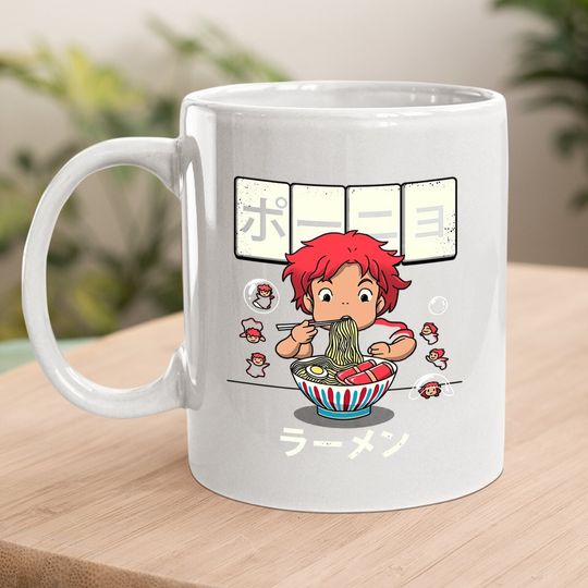 Ponyo Goldfish Racoffee Mug
