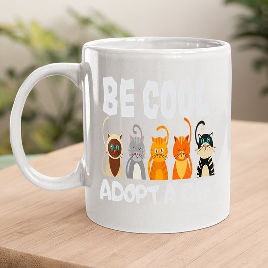 Adopt A Cat Animal Shelter Cat Rescue Coffee Mug