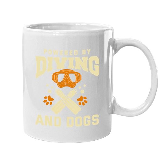 Diving Coffee Mug Dog Lover Scuba Diving Lover Diver Coffee Mug