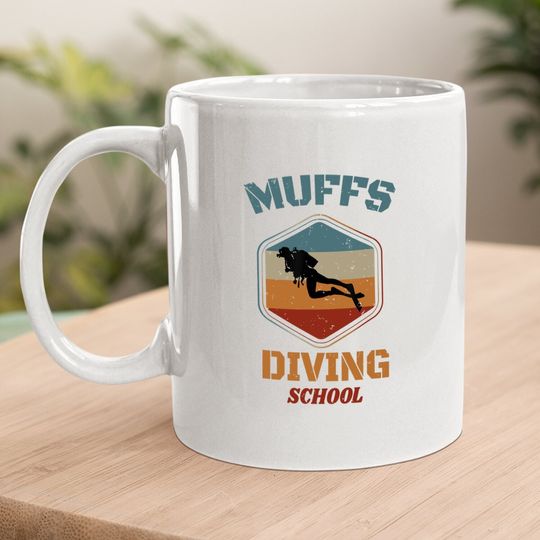 Muffs Diving School Retro Diving Lover Coffee Mug