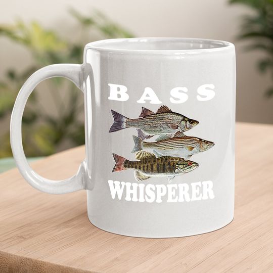 Bass Fishing Freshwater Fish Fisherman Bass Whisperer Coffee Mug