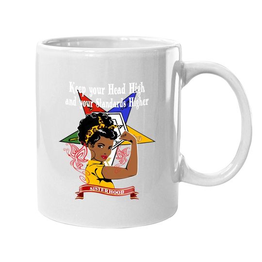 Order Of The Eastern Star Oes Sisterhood Keep Your Head High Coffee Mug