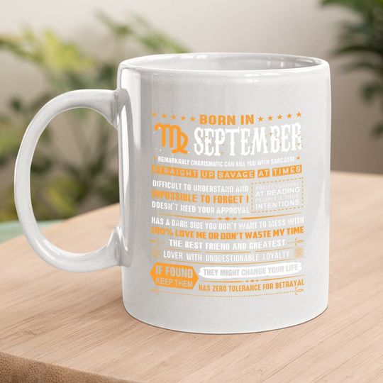 September Birthday Born In September Virgo Coffee Mug
