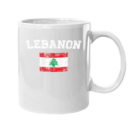 Vintage Flag Lebanon Coffee Mug