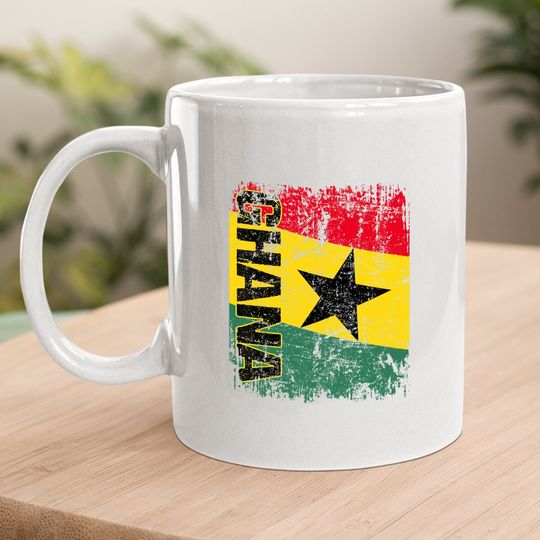 Ghana Flag Vintage Coffee Mug