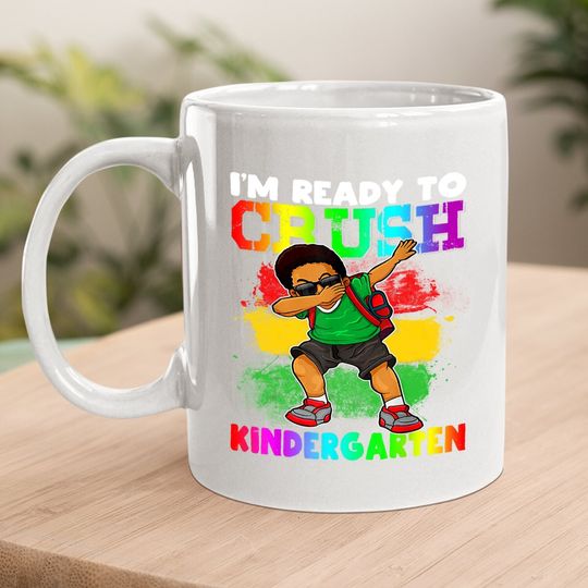 Boy Dabbing I'm Ready To Crush Kindergarten Back To School Coffee Mug