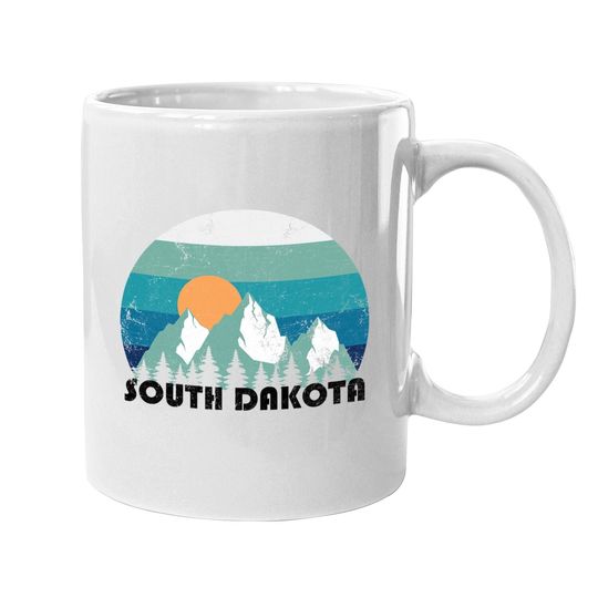South Dakota State Retro Vintage Coffee Mug
