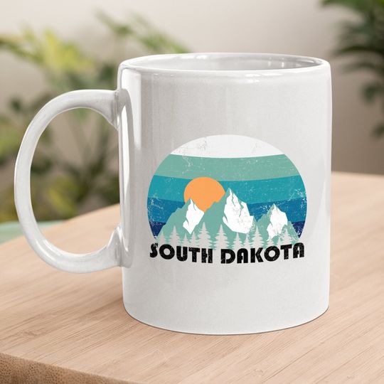 South Dakota State Retro Vintage Coffee Mug