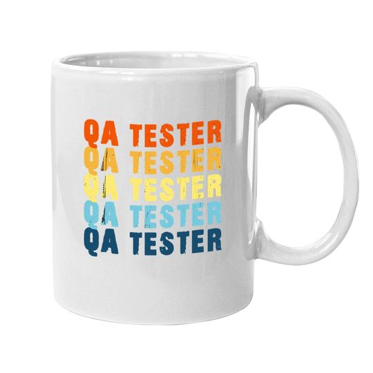 Qa Tester Quality Assurance Software Engineer Geek Vintage Coffee Mug