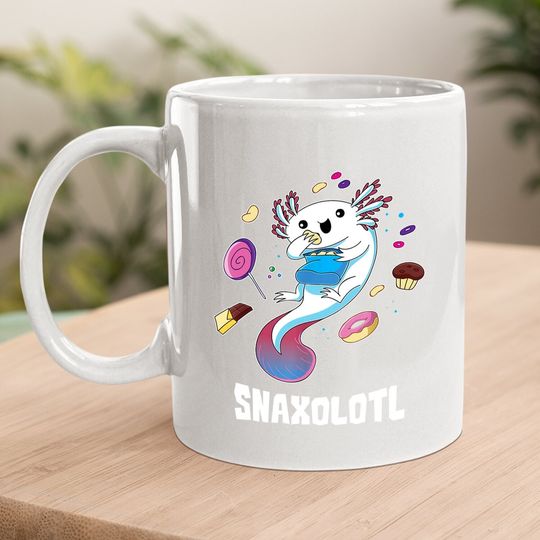 Snaxolotl Kawaii Axolotl Food Lover Amphibian Pet Gift Coffee Mug