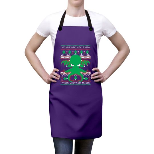 Cthulhu Christmas Ugly Aprons