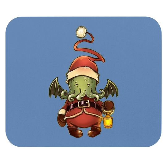 Cthulhu Heureux Christmas Mouse Pads