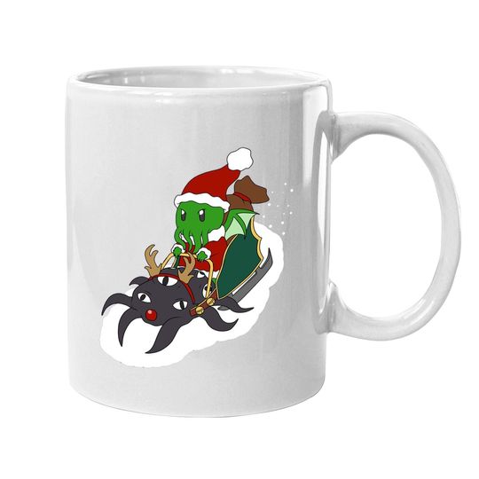 Joyeux Cthulhu Christmas Riding Mugs