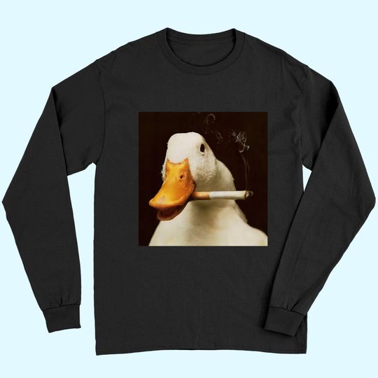 Duck Memes Smoke Long Sleeves