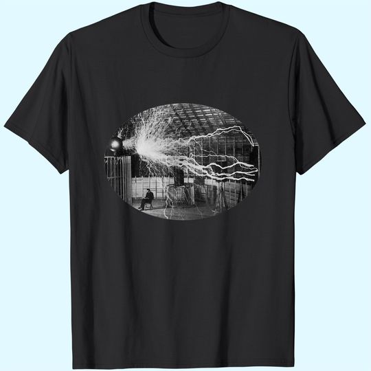 Nikola Tesla With Coil Historical T Shirt