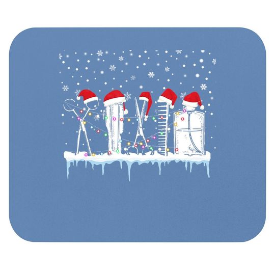 Hairdresser Christmas Esthetician Mouse Pads