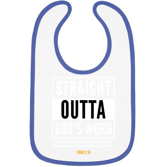 Straight Putta Gods Word Christian Baby Bib