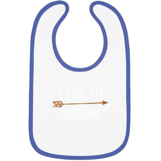 Tribal Arrows I Love My Husband Baby Bib