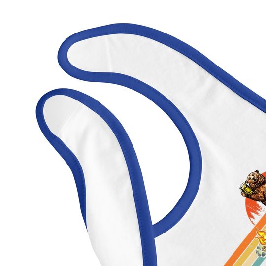 Bear Camping Baby Bib I Hate People Bear Drinking Outdoor Lover Baby Bib