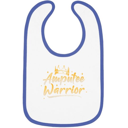 Amputee Humor Warrior Leg Arm Funny Recovery Gifts Baby Bib