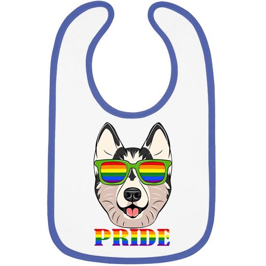 Husky Lgbt Flag Glass Baby Bib Flag Lgbt Rights Gay Pride Month Transgender Pullover (baby Bib; Black)