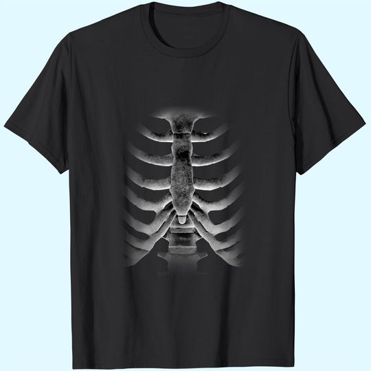 Discover Skeleton Chest Rib-Cage Bones Halloween T Shirt