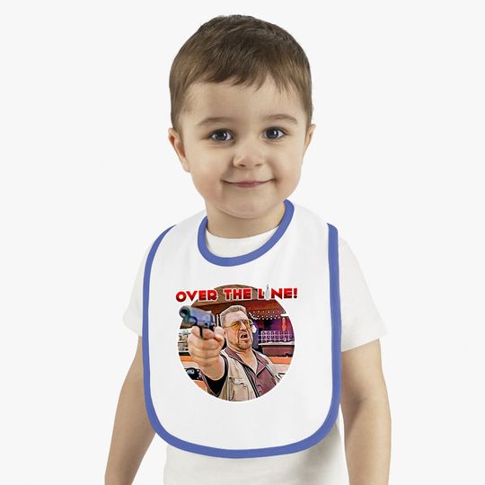 The Big Lebowski Walter Sobchak Over The Line Baby Bib
