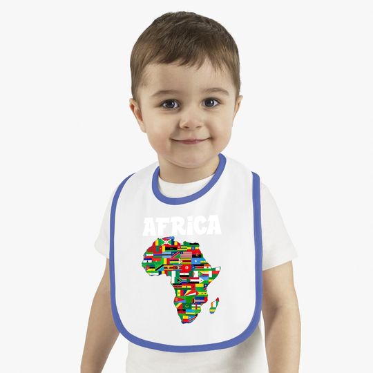 Africa Baby Bib Proud African Country Flags Continent Love