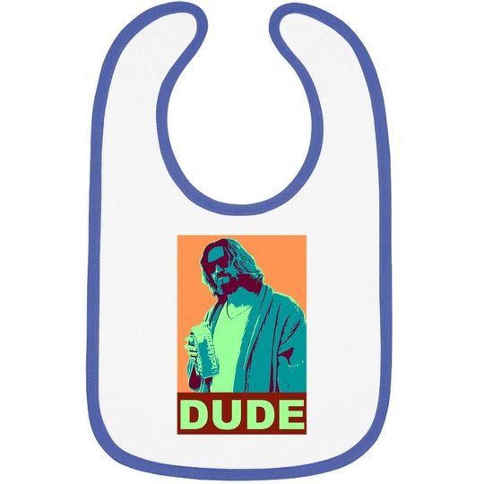 The Big Lebowski Dude Propaganda Baby Bib