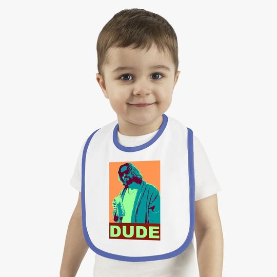 The Big Lebowski Dude Propaganda Baby Bib