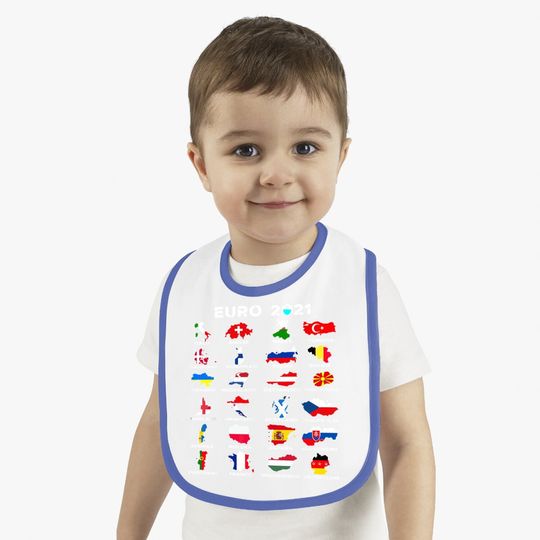 Euro 2021 Baby Bib Jersey All Countries Participating In Euro 2021 Baby Bib European Cup 2021 Football Team Baby Bib Football Bibs Baby Bib Bib Baby Bib