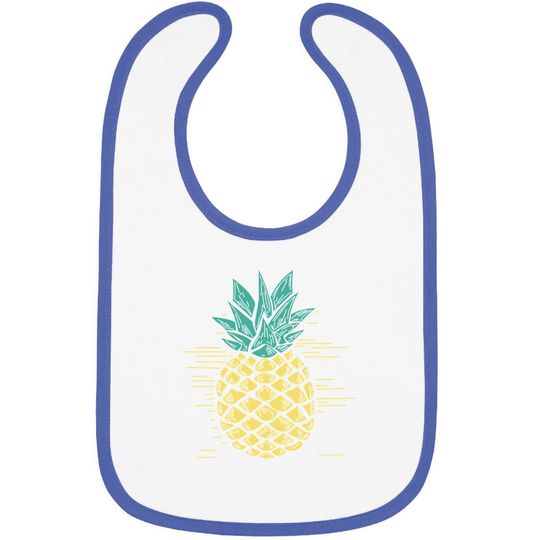 Dutut Pineapple Printed Funny Baby Bib Summer Fruits Lover Casual Short Sleeve Tops Blouse