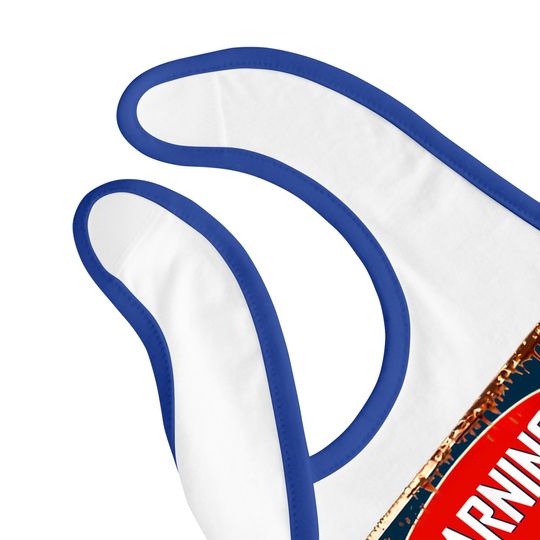 Warning May Contain Bourbon Baby Bib