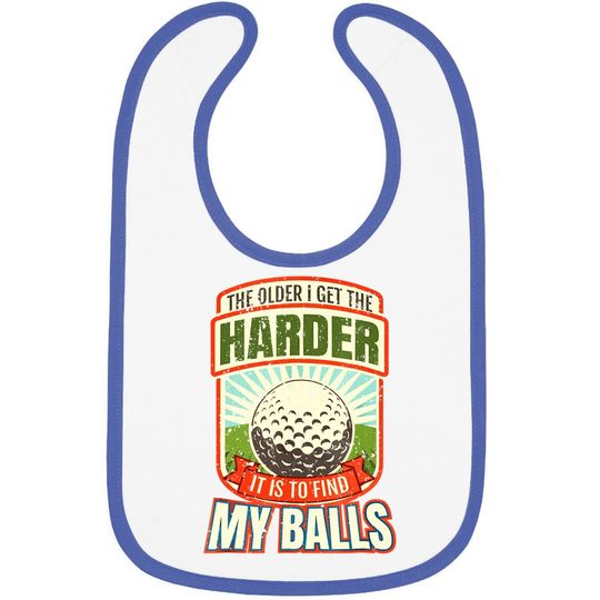 Funny Golf Baby Bib For Men, Funny Golfer Bib
