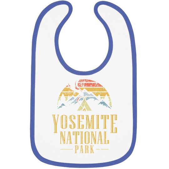 Vintage Yosemite National Park Campfire Baby Bib