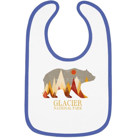 Glacier National Park Grizzly Bear Montana Baby Bib