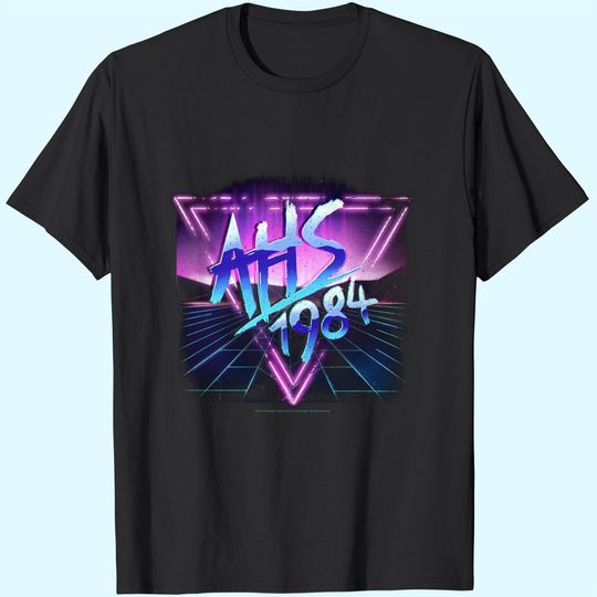 American Horror Story 1984 Neon Grid Logo T-Shirt