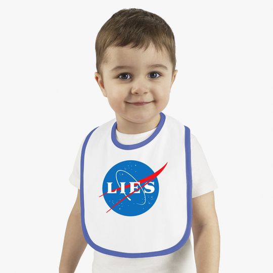 Nasa Lies Flat Earth Baby Bib