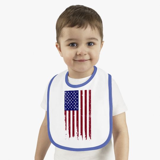 Baby Bib America Patriotic Flag