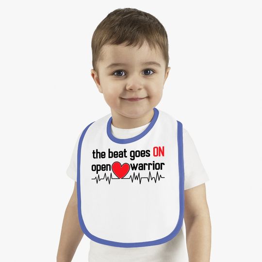 Post Heart Surgery Baby Bib Open Heart Warrior