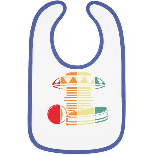 Pinball Retro Vintage Arcade Game Machine Lover Gift Baby Bib