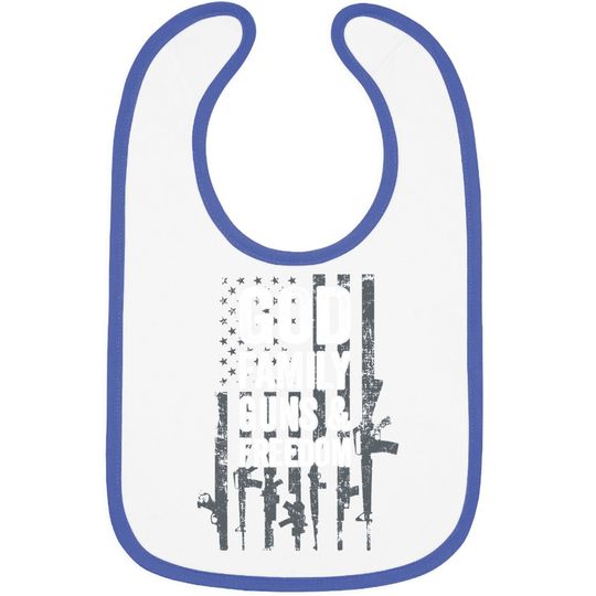Conservative God Family Guns & Freedom Baby Bib