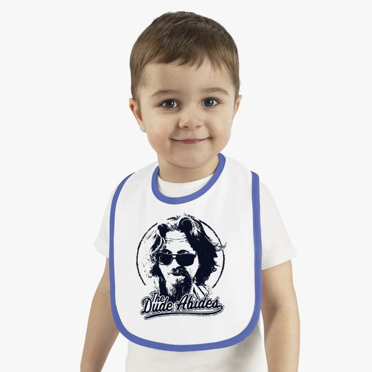 The Big Lebowski The Dude Abides Classic Circle Logo Baby Bib