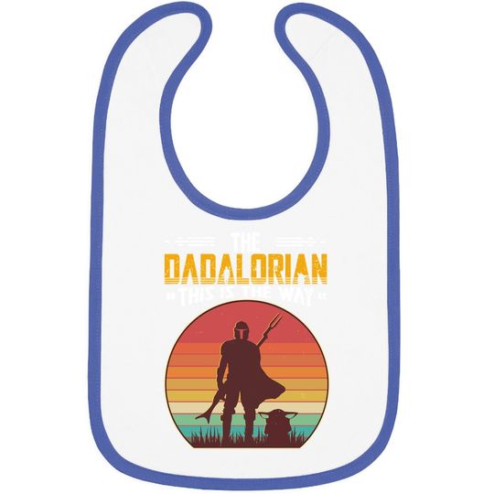 The Dadalorian Retro Vintage, Dadalorian Fathers Day Baby Bib