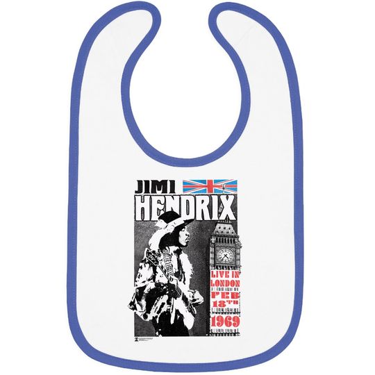 Jimi Hendrix - Live In London Baby Bib